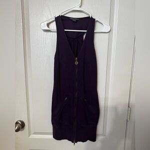 Armani Exchange Purple Mini Dress